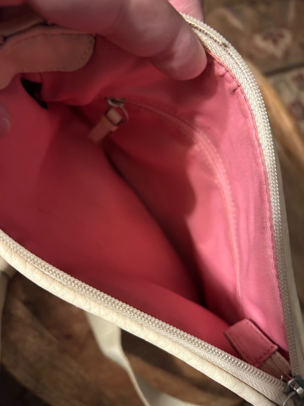 Coach Cream Pebbled Leather Shoulder Crossbody - Picture 4 of 8